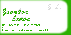 zsombor lamos business card